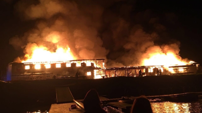 Incendio destruyó el Centro de Alto Rendimiento de remo de Curauma