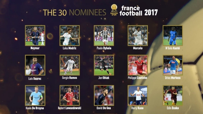 France Football excluyó a Arturo Vidal y Alexis Sánchez de sus nominados al Balón de Oro