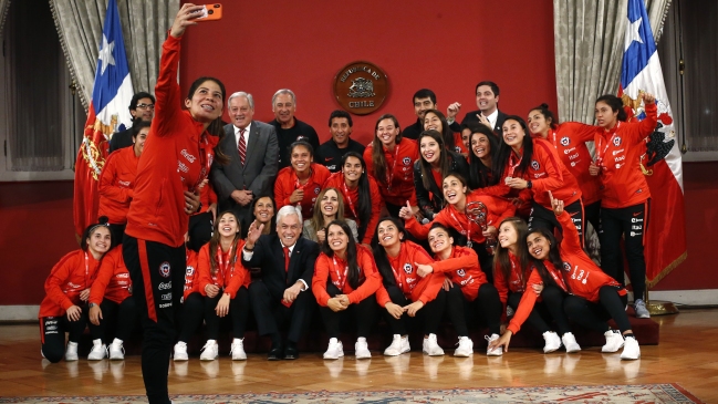 El homenaje a la selección chilena femenina en La Moneda