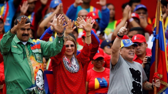 Diego Maradona entregó su apoyo a Nicolás Maduro tras ser reelecto en Venezuela