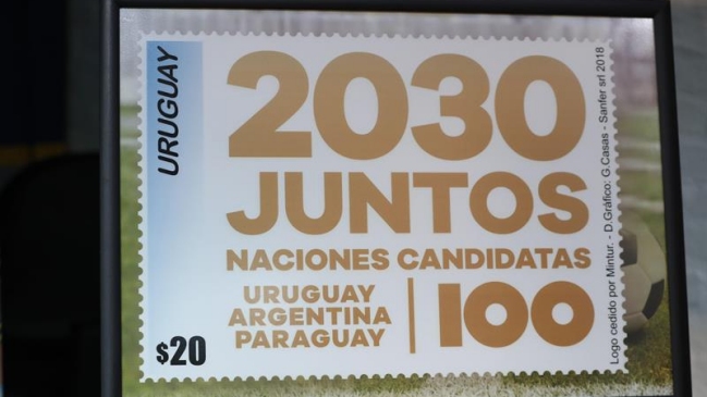 Uruguay lanzó un sello para impulsar la candidatura conjunta al Mundial 2030