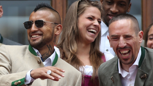 Arturo Vidal a Franck Ribéry: Eres el mejor mi hermano, te quiero