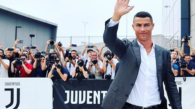 La presentación de Cristiano Ronaldo en Juventus