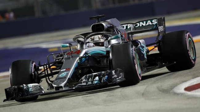 La grilla de salida del Gran Premio de Singapur en la Fórmula 1