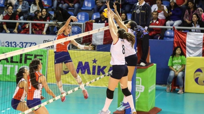 Chile cayó con Perú y debió conformarse con el cuarto lugar del Sudamericano sub 20 de voleibol