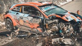 Ott Tänak afirmó que se encuentra bien tras sorprendente accidente en Montecarlo