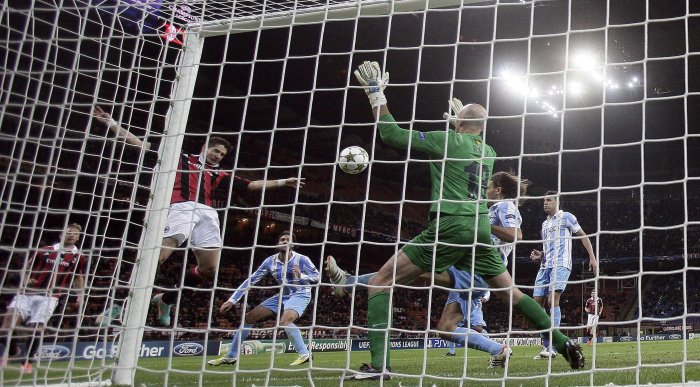 El empate entre AC Milan y Málaga por la Champions League