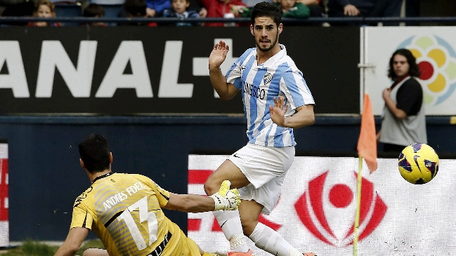 Málaga igualó ante Osasuna en un reñido partido