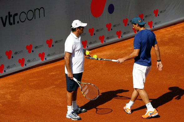 Nadal tuvo una nueva sesión de práctica en Viña del Mar