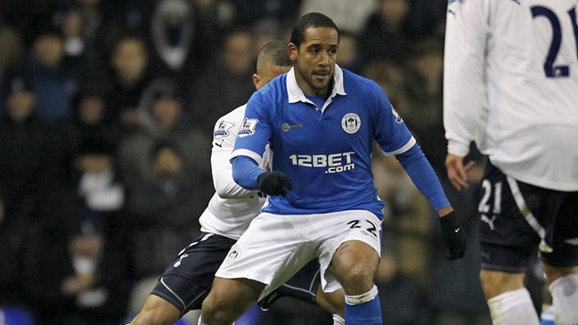 Beausejour fue titular en empate de Wigan ante Tottenham