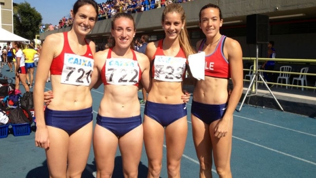 Chile logró récord en la posta 4×400 damas en el Trofeo de Brasil