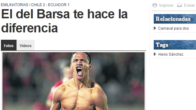 Así vivió la prensa internacional la clasificación de Chile al Mundial