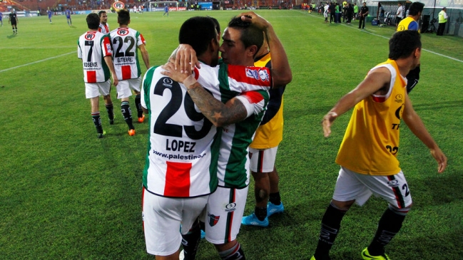 Sergio López marcó la igualdad de Palestino frente a U. de Chile por la liguilla