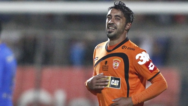 Gabriel Méndez marcó el 3-0 parcial de Cobreloa ante la U en Santa Laura