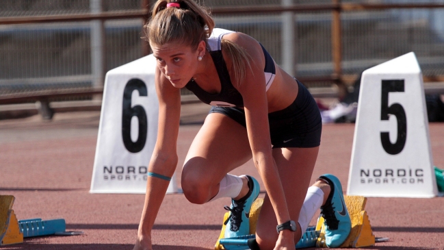 Isidora Jiménez regresó con auspicioso rendimiento en 100 metros planos