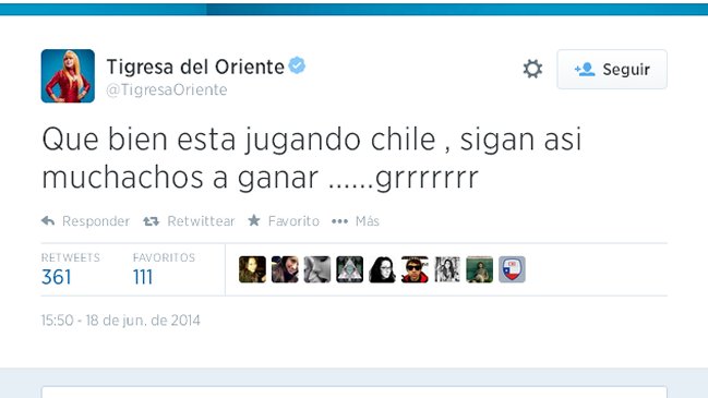 Famosos reaccionan en Twitter por triunfo de Chile sobre España