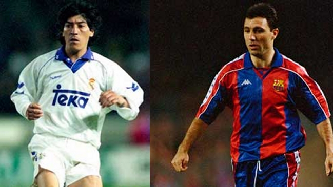 Zamorano y Stoichkov, antes rivales y ahora amigos, brindaron entrevista conjunta