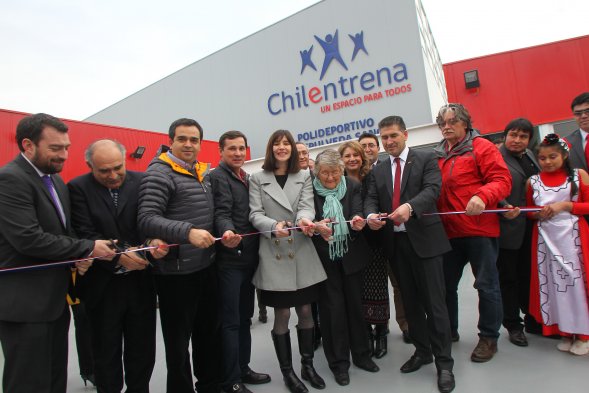 Este miércoles se inauguró Centro Polideportivo de primer nivel en la comuna de Ercilla