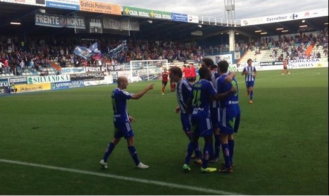 Lucas Domínguez participó en importante triunfo de Ponferradina sobre Mirandés