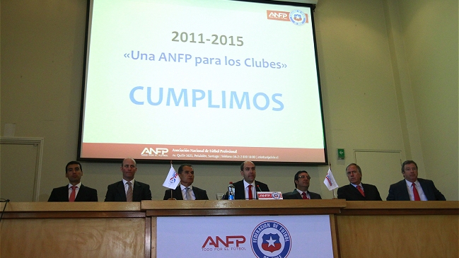 Miembros del directorio de la ANFP recibirán remuneraciones desde 2015