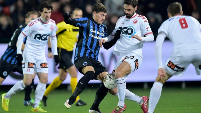 Francisco Silva y Nicolás Castillo actuaron en victoria de Club Brujas