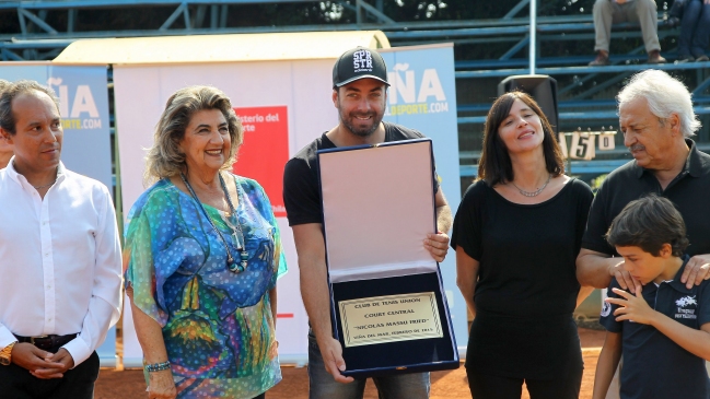 Club Unión de Viña del Mar nombró a su court central “Nicolás Massú Fried”