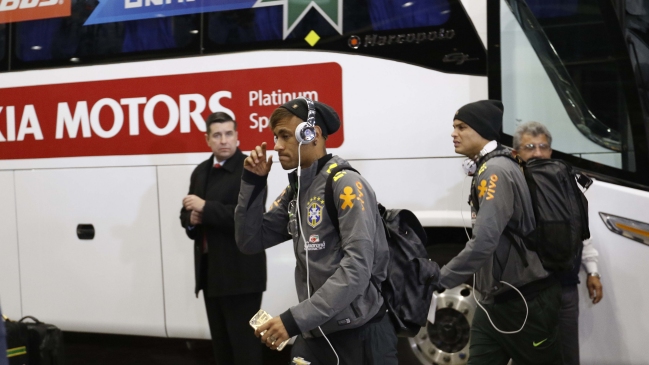 La selección de Brasil aterrizó en Temuco para enfrentar la Copa América