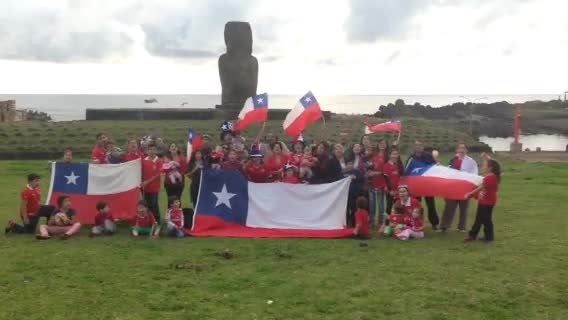 Isla de Pascua también apoya a la selección