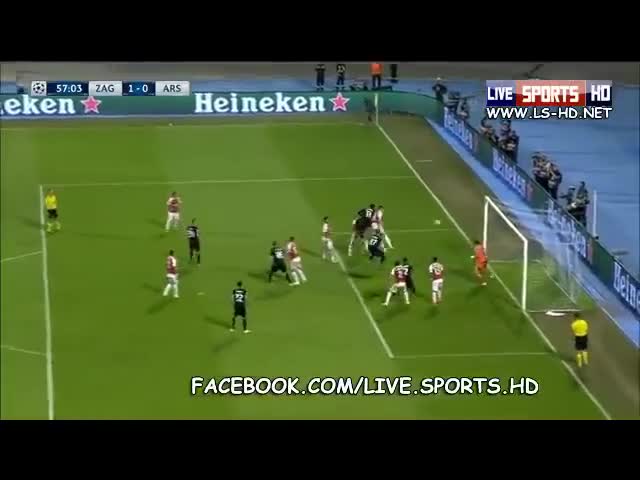 El golazo de Junior Fernandes para Dinamo Zagreb ante Arsenal en Champions