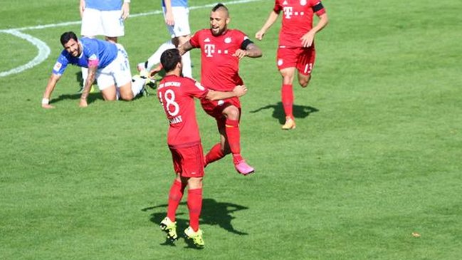 El golazo de Arturo Vidal en el triunfo de Bayern Munich ante Darmstadt