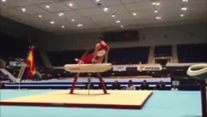 La rutina de Tomás González en el Control Cinco Naciones de Rumania