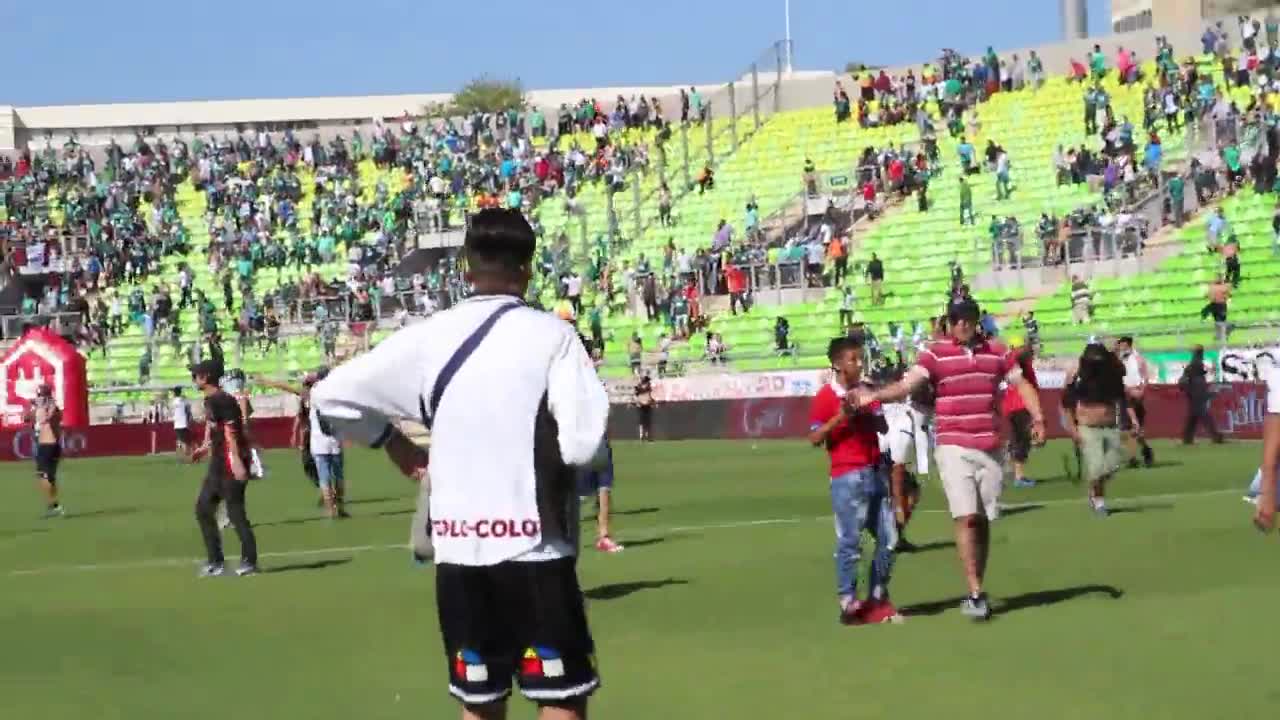 Imágenes inéditas desde la cancha de los incidentes en Valparaíso