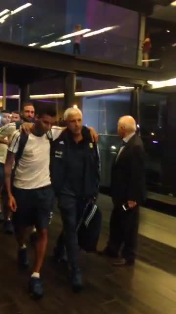 Así fue la llegada de Argentina al hotel de concentración