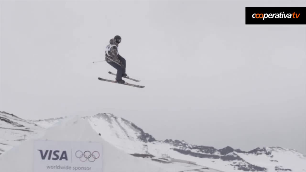 Medallista olímpico visitó Chile para realizar una exhibición en La Parva