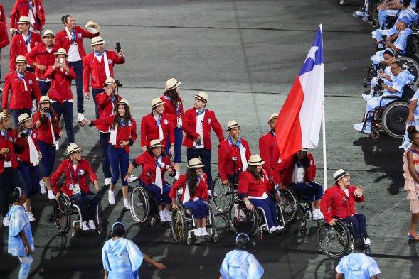 El desfile de Chile en la inauguración de los Juegos Paralímpicos de Río 2016