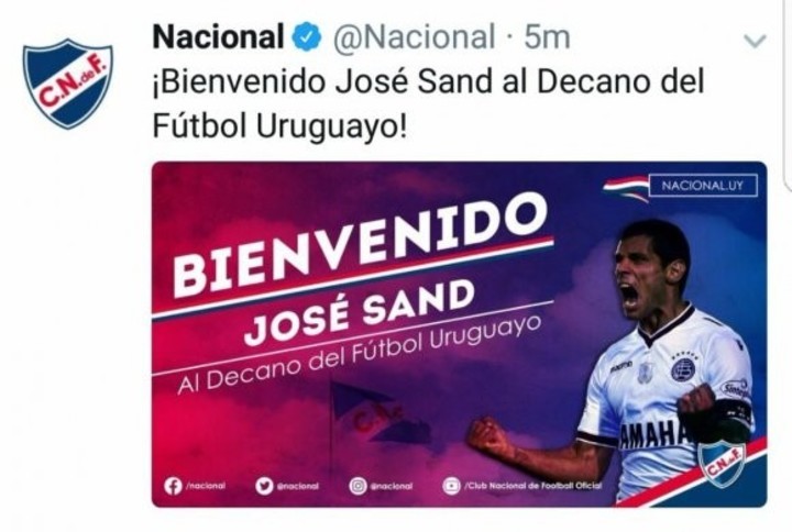 Dos clubes anunciaron el fichaje de José Sand y desataron ola de burlas