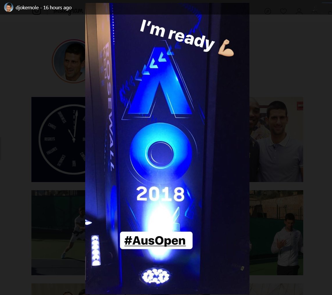 Novak Djokovic aseguró estar listo para jugar el Abierto de Australia