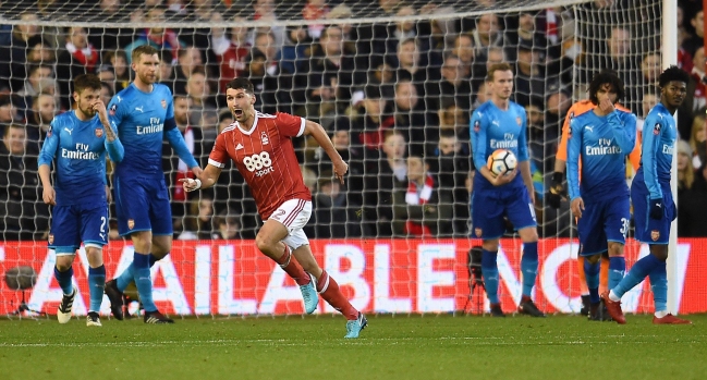 Arsenal quedó eliminado de la Copa FA tras caer ante Nottingham Forest