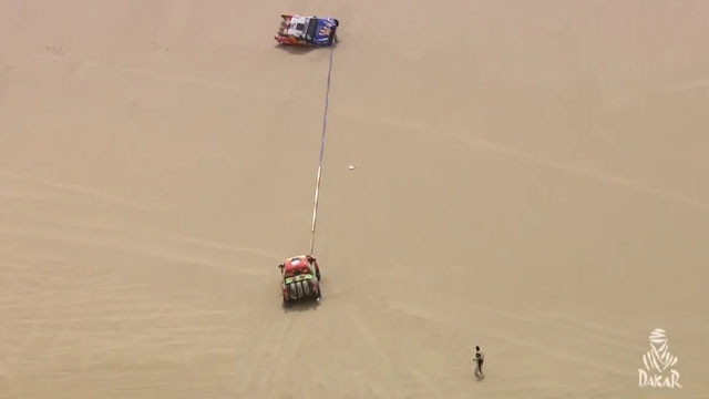El fallido rescate a piloto paraguayo en el Rally Dakar