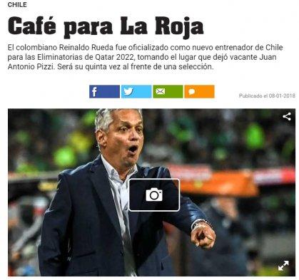 Así reaccionó la prensa internacional tras la confirmación de Rueda como técnico de la Roja