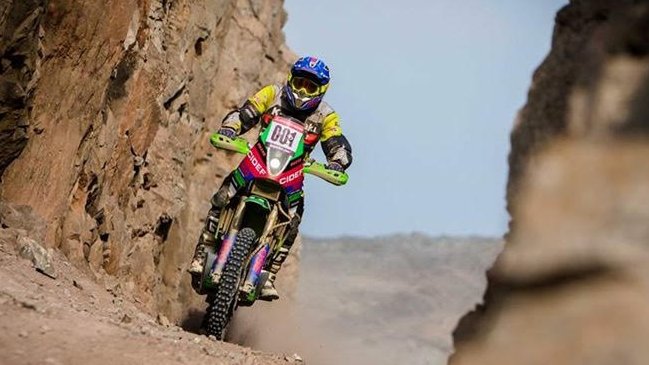 Cristóbal Guldman dejó el Dakar por rotura del motor de su moto