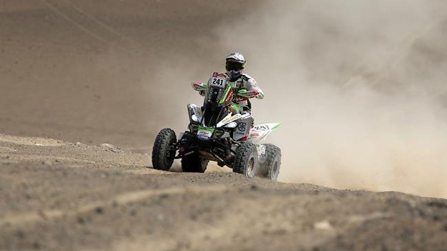 Ignacio Casale llegó tercero en la décima etapa del Dakar y sigue como líder exclusivo en quads