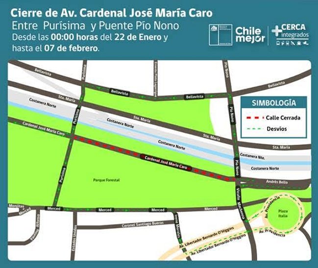 Conoce los desvíos programados para la Fórmula E
