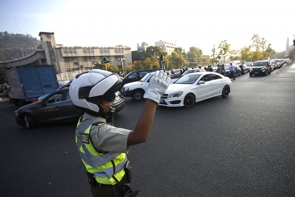 Congestión por trabajos de la Fórmula E en avenida Cardenal Caro