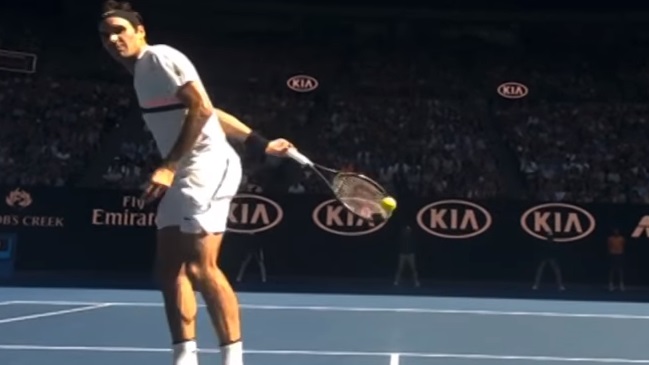 La reacción felina de Roger Federer que sacó aplausos
