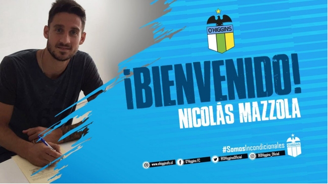 O’Higgins fichó al delantero argentino Nicolás Mazzola
