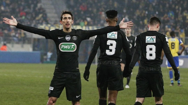 Angel Di María brilló con tres goles en avance de PSG en la Copa de Francia