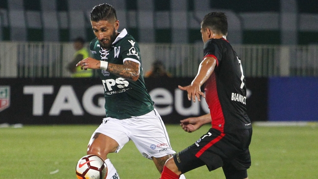 Marco Medel anotó un golazo para el avance de Wanderers ante Melgar en Copa Libertadores