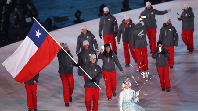 Chile desfiló en Pyeongchang 2018 encabezado por Henrik Von Appen