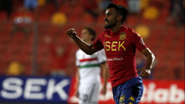 En la boca del arco Misael Dávila marcó para Unión Española ante Palestino